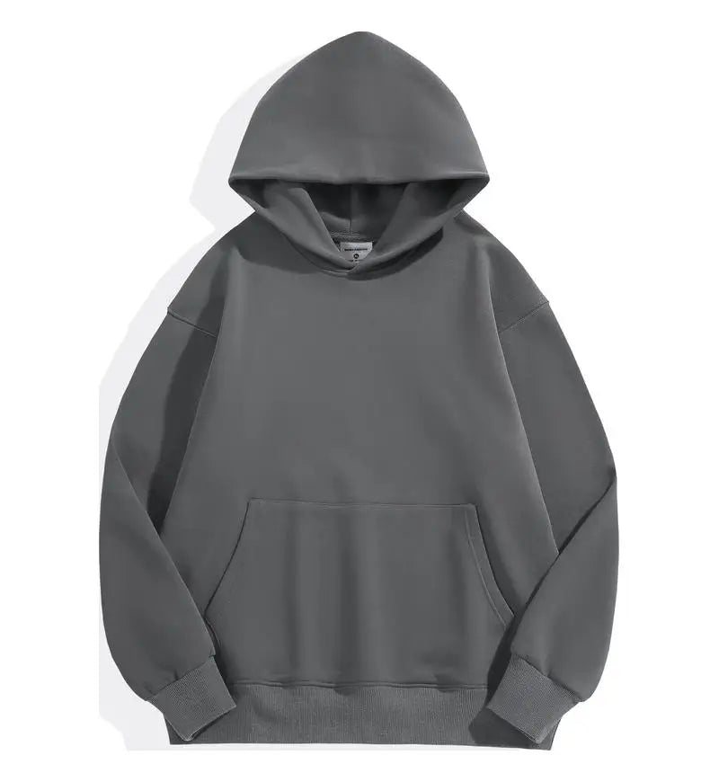 Sudadera con capucha gruesa gris