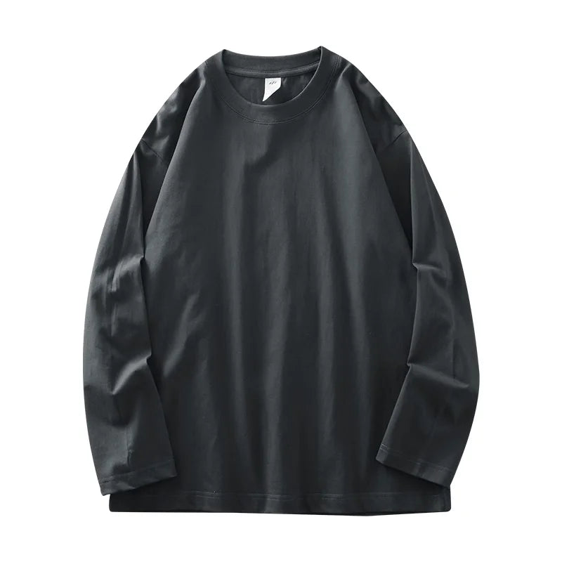Camiseta de manga larga gris oscuro