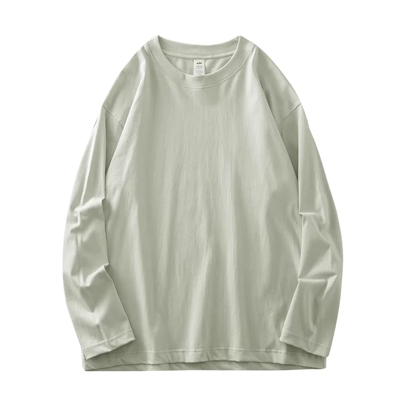 Camiseta de manga larga gris claro