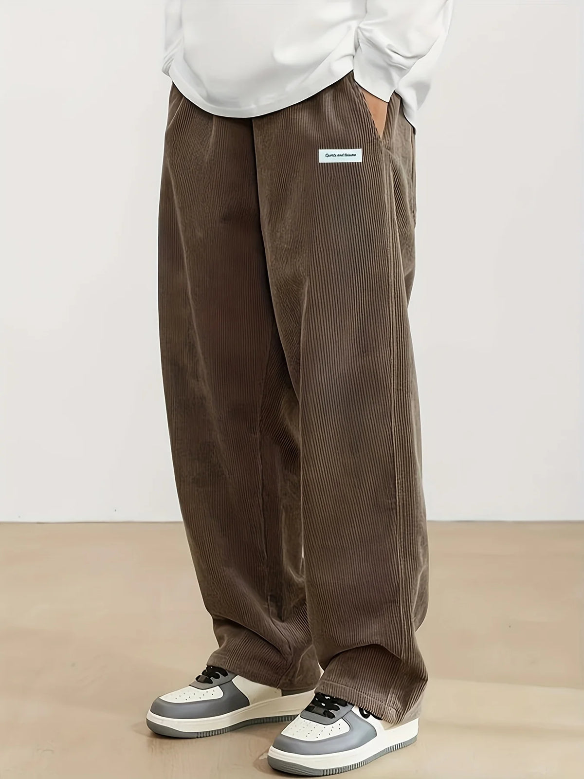 Pantalón de Pana con Cintura Elástica