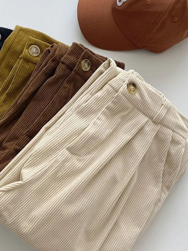 Pantalón de pana recto