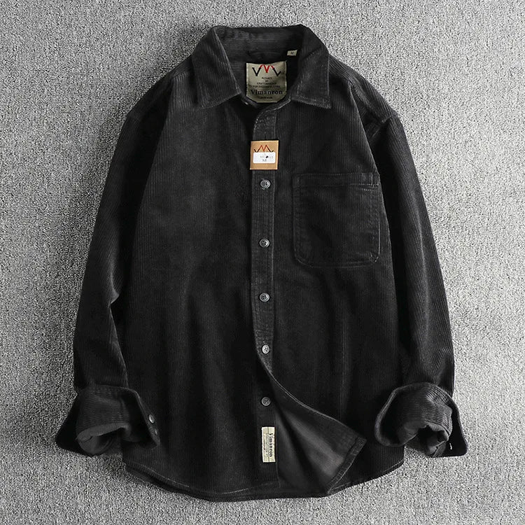 Sobrecamisa de Pana – Negro
