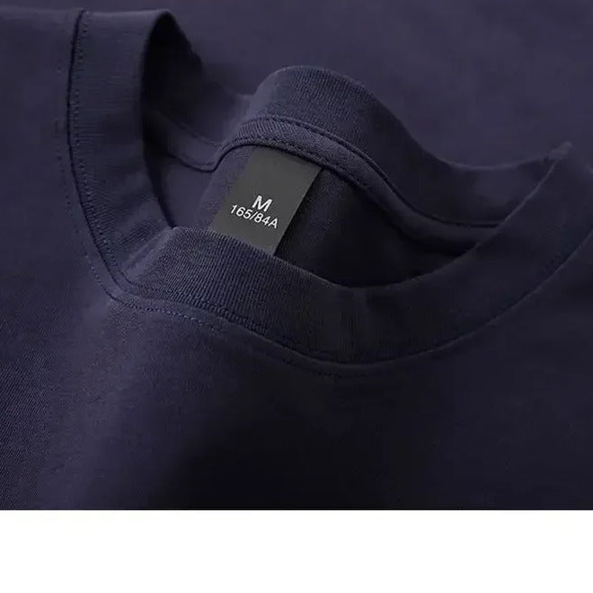Camiseta gruesa lisa azul marino