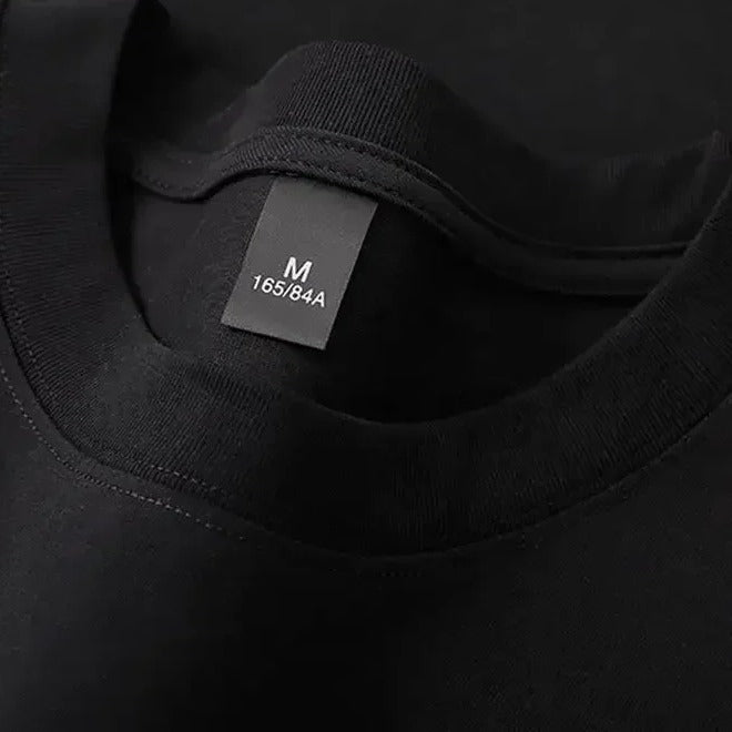 Camiseta gruesa lisa negra